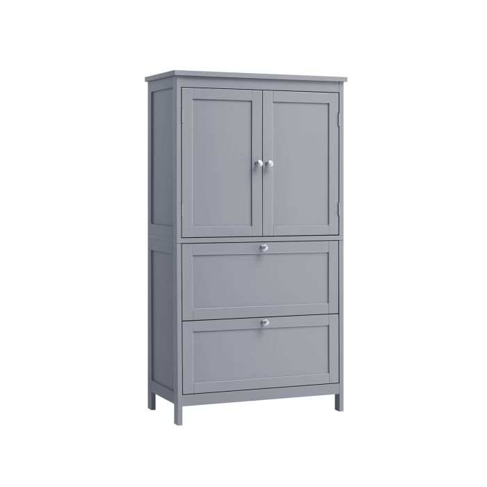 Bathroom Cabinet - FIOVA Adjustable Shelf 30 x 60 x 110 cm - Dove Grey