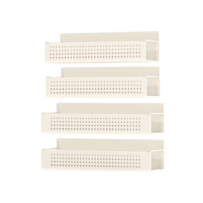 Spice Rack - LUSLIA Magnetic Set Kitchen Appliances No Drilling - White