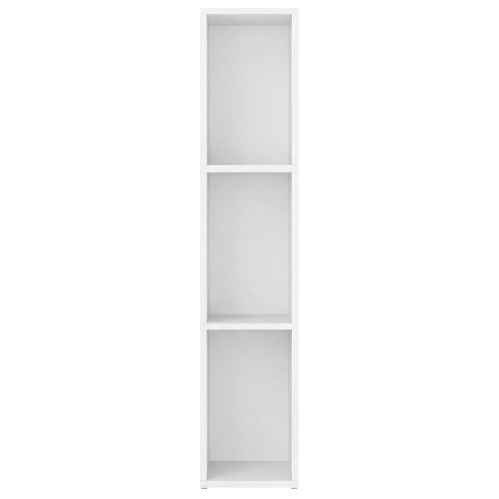 CLNYVI 3 Tier Bookcase - White
