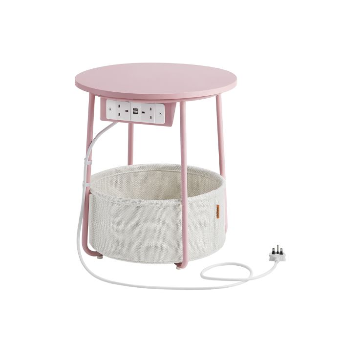 Side Table - SERDA Round Jelly Pink and White - Pink