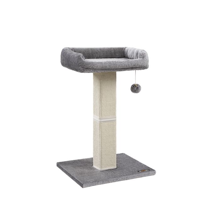 Cat Scratching Post - ZARNZA Standard Height Sisal Rope Durable - White