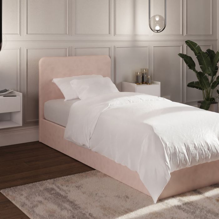 Single Bed - CHESWICK 3ft Ottoman Soft Pink