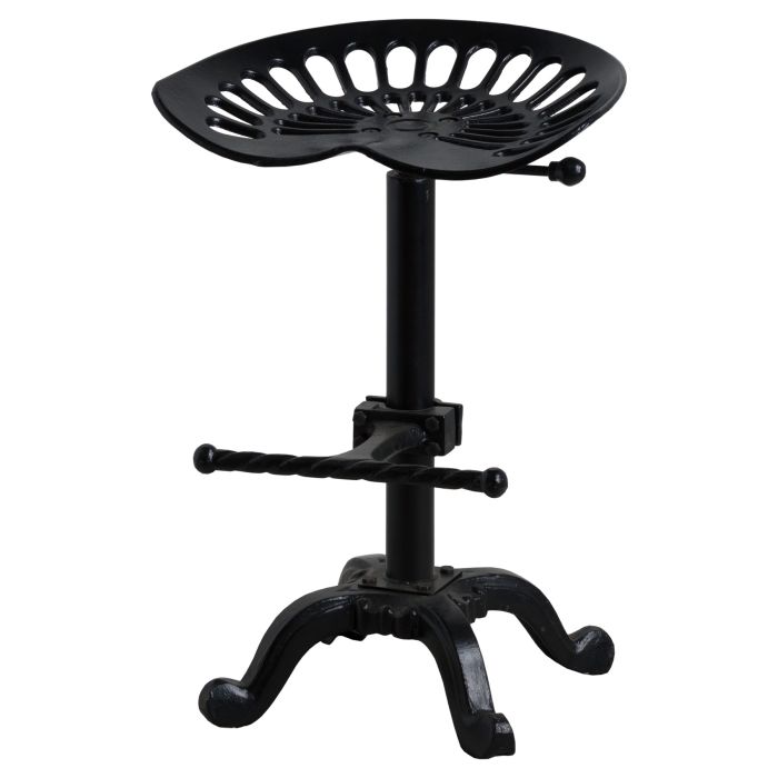 Adjustable Tractor Bar Seat - Black