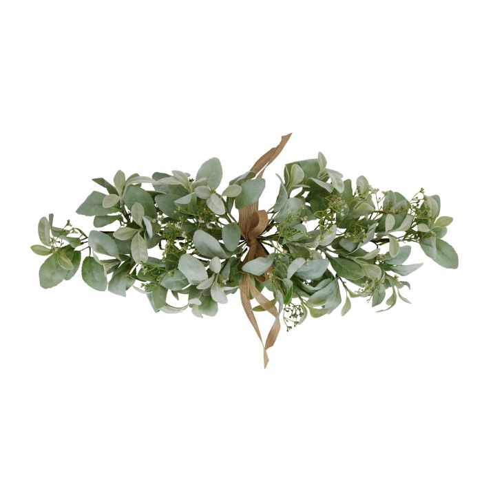 Winter Spray Arrangement With Lambs Ear And Wax Flower - Green