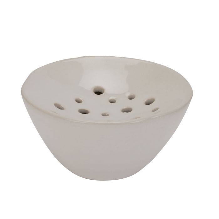 Ceramic Flower Frog - Off White