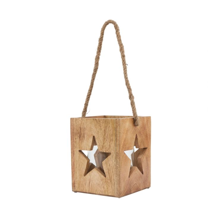 Natu Wooden Star Tealight Holder - Large