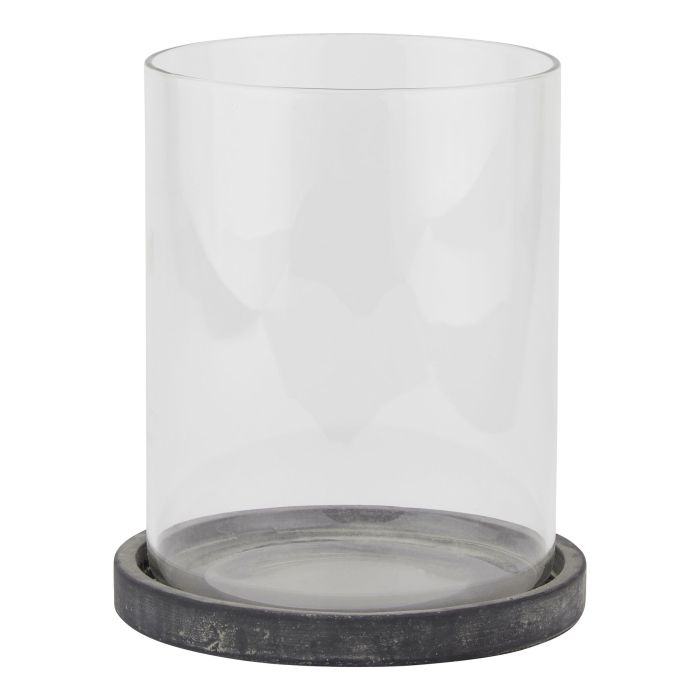 Large Hurricane Lantern - Grey