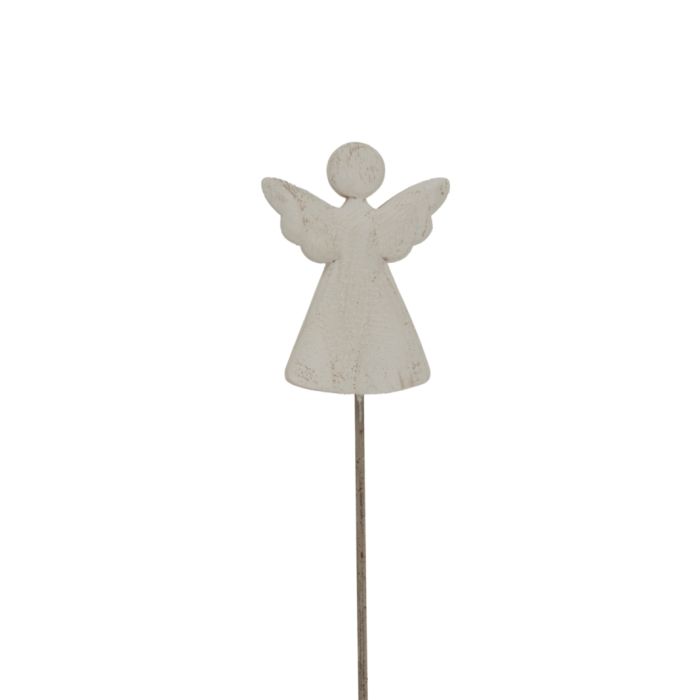 Whito Rustic Angel On Stand