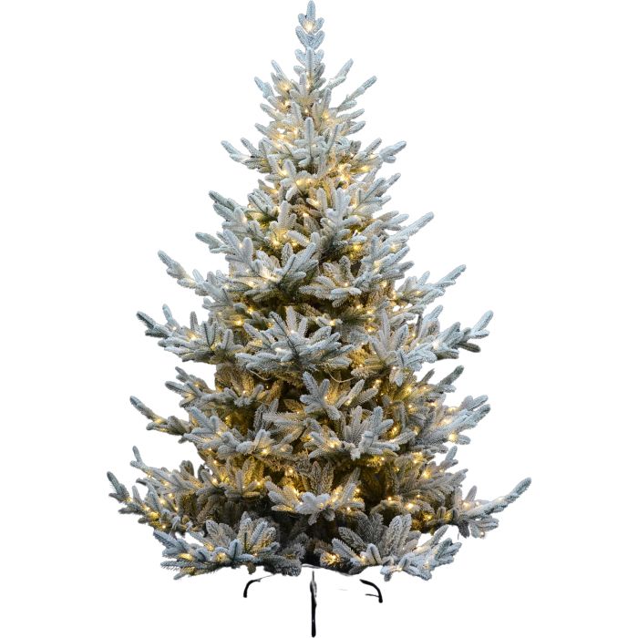 PINETOP Snowy Spruce 7Ft Pre Lit 500 Led Christmas Tree - Multi Colour