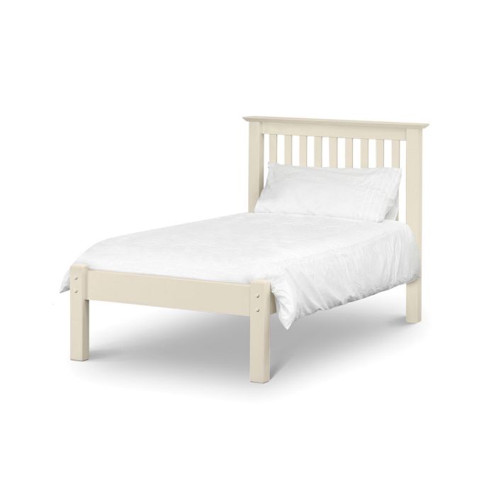 Barcelona White or Pine LFE Bed Frame-Single 3ft - Stone White