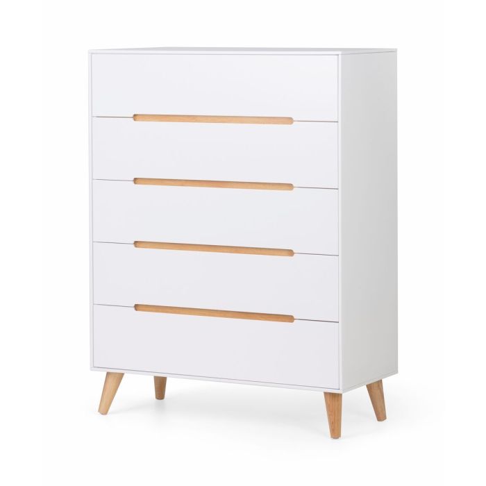 Alicia 5 Drawer Storage Chest - White