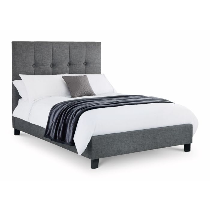 Sorrento Slate Grey High Headboard Bed - Kingsize 5ft