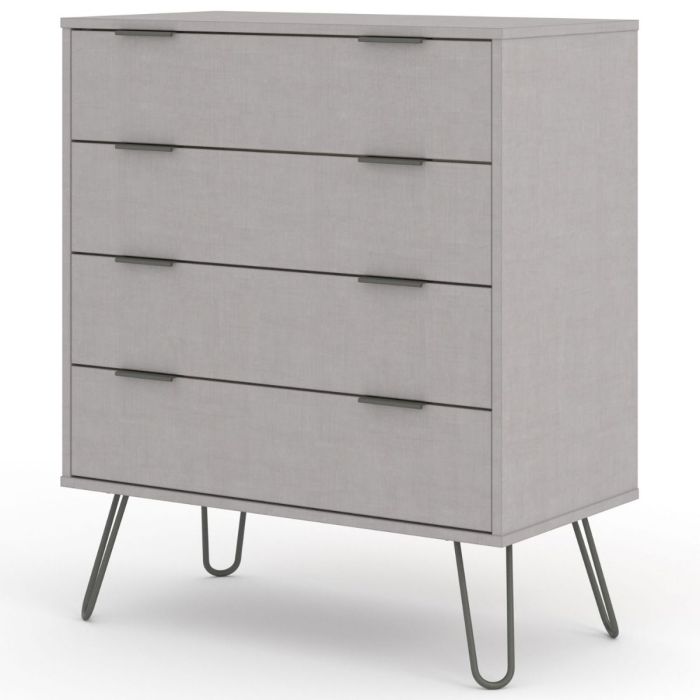 Augusta Grey 4 Drawer Chest of Drawers