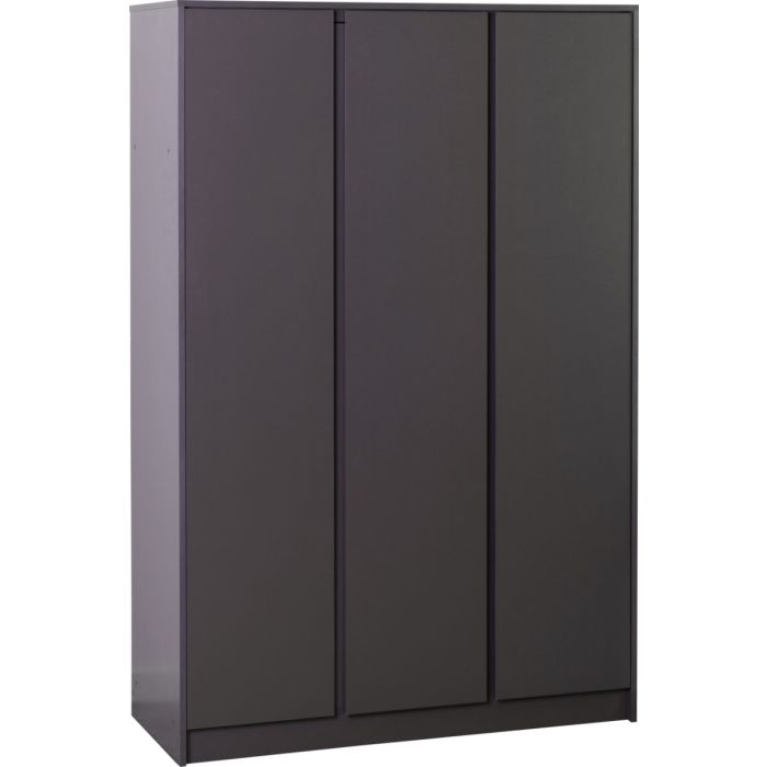 MALDEN 3 Door Wardrobe Grey - 115cm