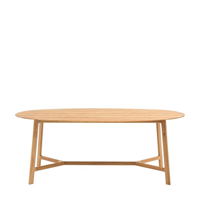 THORNWELL Oval Dining Table - Medium Oak