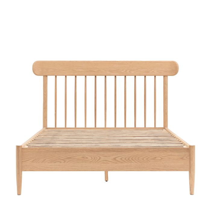 BANBURY Double Wooden Spindle Bedframe - Natural