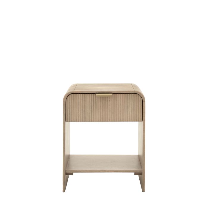 LAVENHAM 1 Drawer Bedside Table Light Oak - 45cm