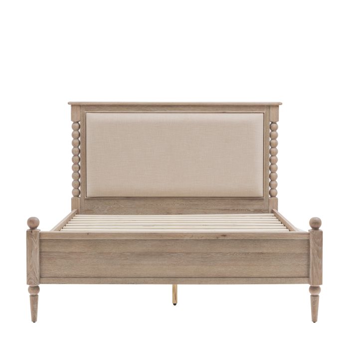 STONELEIGH Kingsize Wooden Bedframe - Light Oak