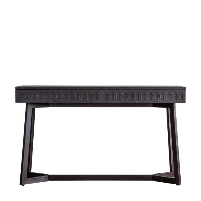 ASHWELL 2 Drawer Office Desk - Black