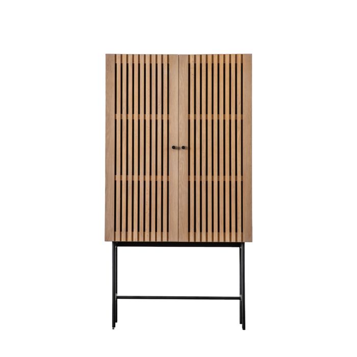 WAVERFORD 2 Door Wine Cabinet - Oak