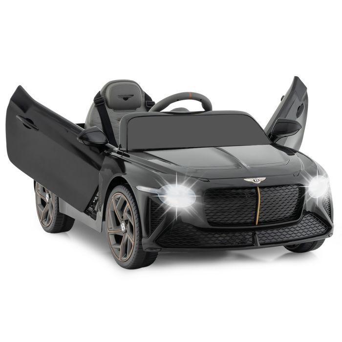 Bentley Bacalar Kids Ride On Car with Scissor Doors - Black