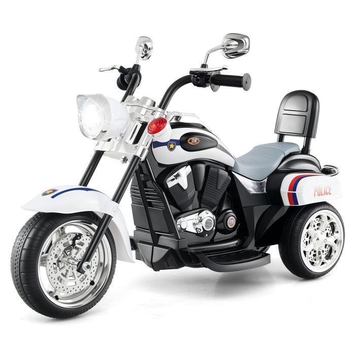 THORNLYN Kids Electric Motorcycle Motorbike 6V Battery Horn Headlight-Black