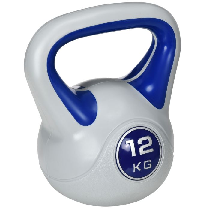 SPORTEDGE Kettlebell Kettle Bells with Handle Dark Blue and Grey