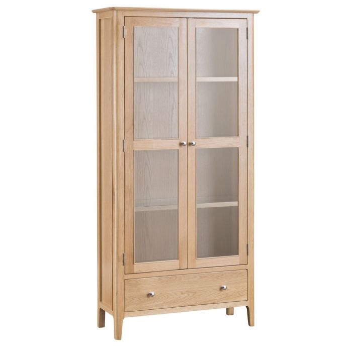Norwich Display Cabinet - Oak