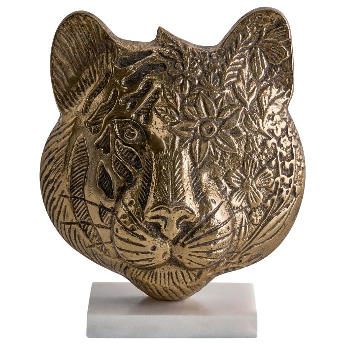 REETON Metal Tiger Figurine - Gold