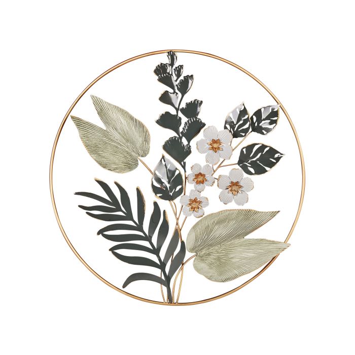 Wall Decor Flower DUBNIUM Metal Green 70 cm