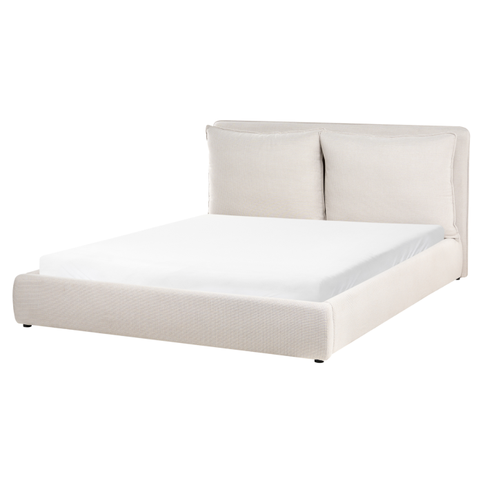 BAJONA Kingsize Fabric Bedframe - Beige