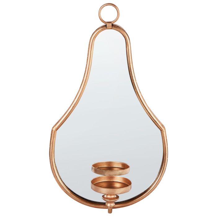 BAZARENS Wall Candle Holder Metal 45 cm Gold