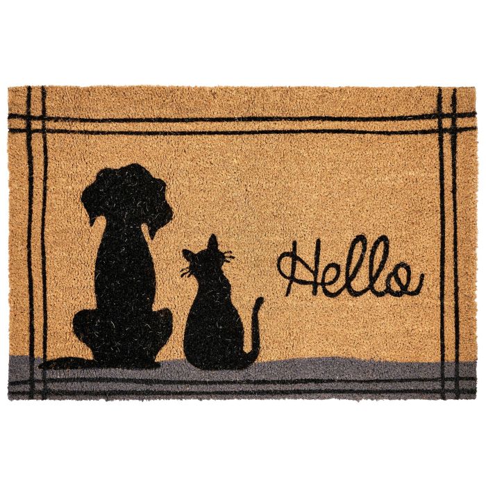 OVINGDEN Cat Dog Coir Doormat - Natural