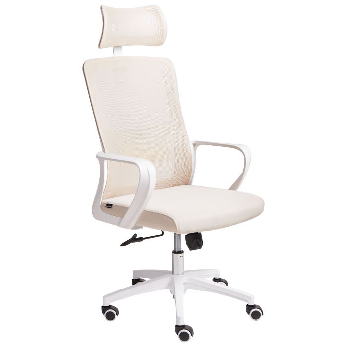 CONARMH Office Chair Swivel Fabric Beige
