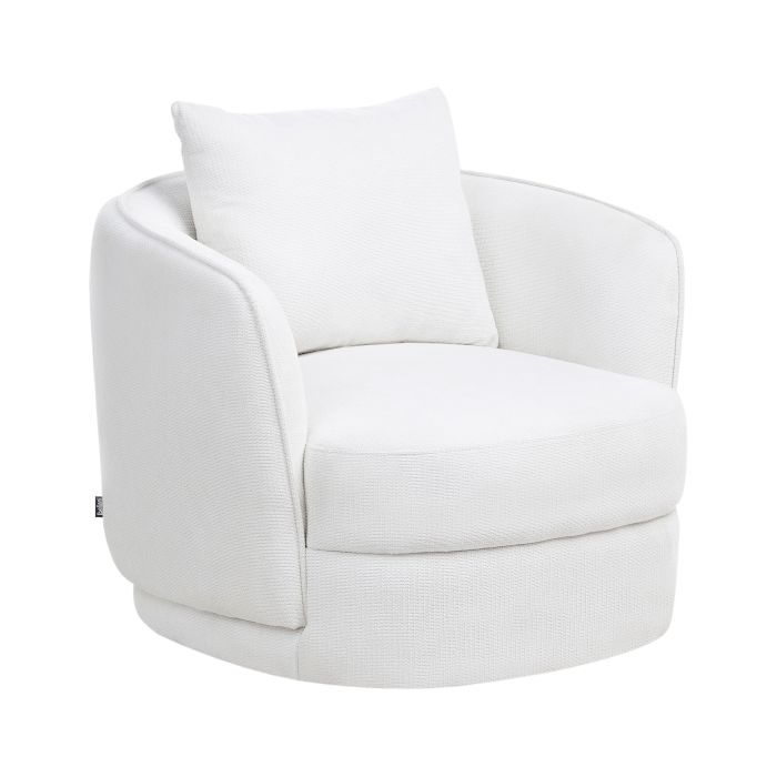 Swivel Armchair ANDALEN Off-White