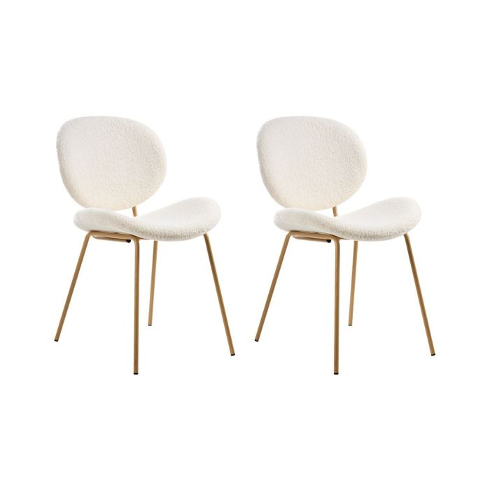 PELLIAN Boucle Dining Chair Set of 2 - White