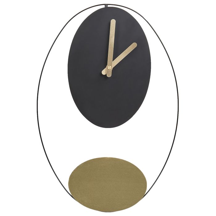Wall Clock MANIGOD 32 cm Metal Black