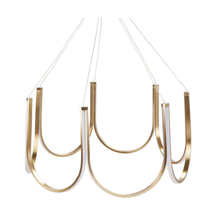 LED Chandelier PERQUENO Metal Gold