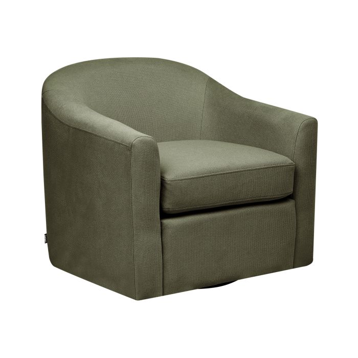 Swivel Armchair MAGNOR Fabric Dark Green