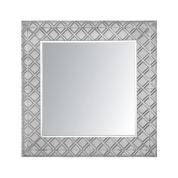 Wall Mirror EVETTES 80 cm 80 cm Metal Silver