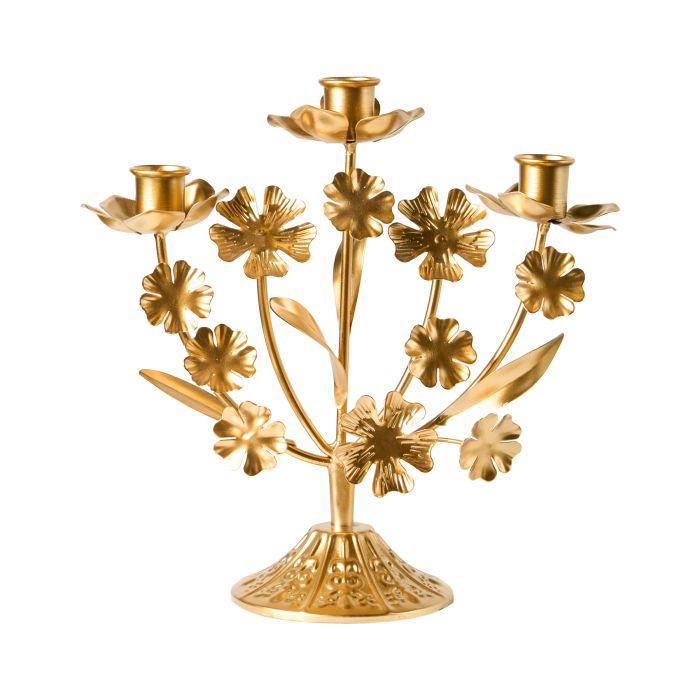 AAMADR Candle Holder Metal 25 cm Gold