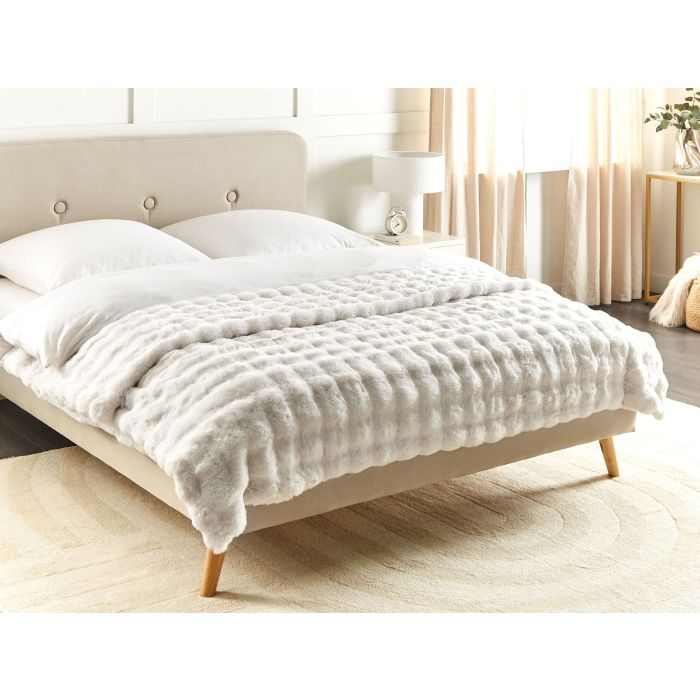 BUCAXI Faux Fur Blanket - White