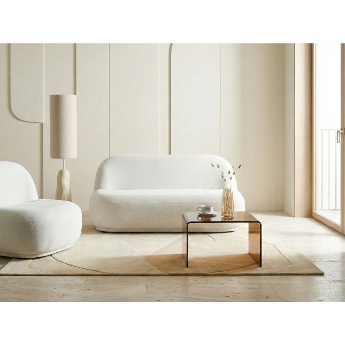 BALEWO Fabric 2 Seater Sofa - Off White