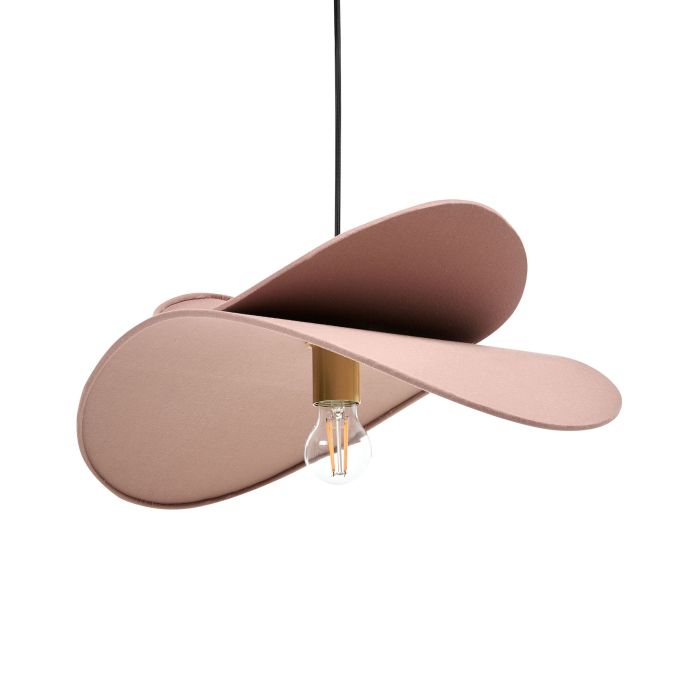 ELMSWICK Linen Pendant Lamp - Brown