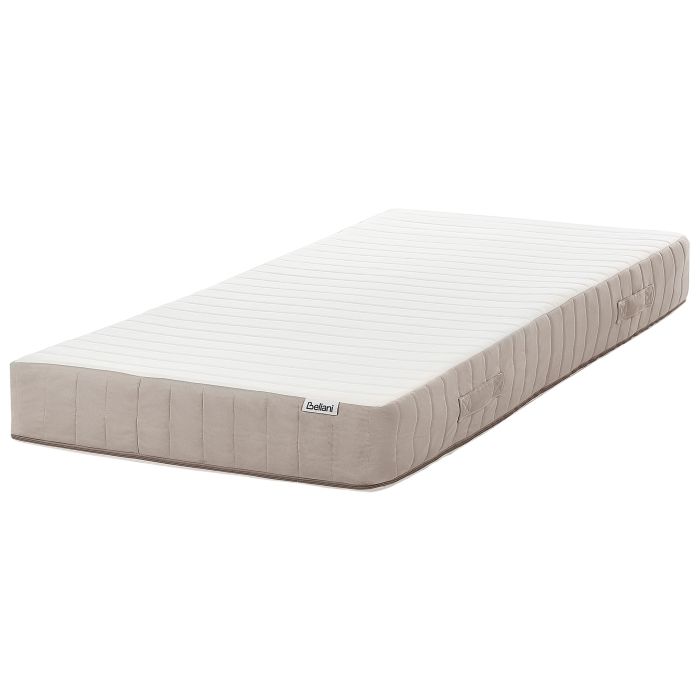 TRINGY Latex Pocket Spring Mattress Firm 90 x 200cm EU Single - White with Grey