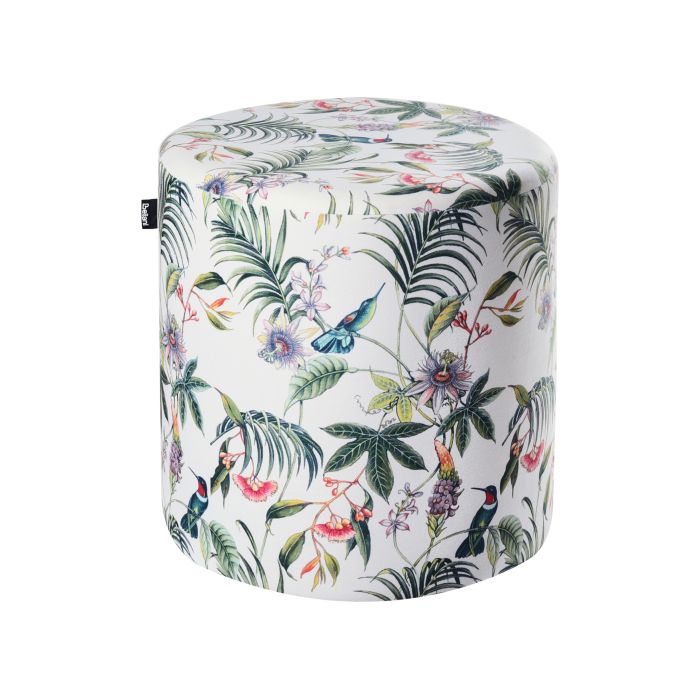 Velvet Pouffe Multicolour LOVETT