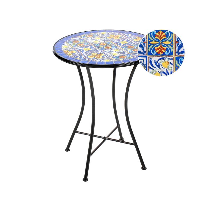ERITHON Metal Bistro Table - Black