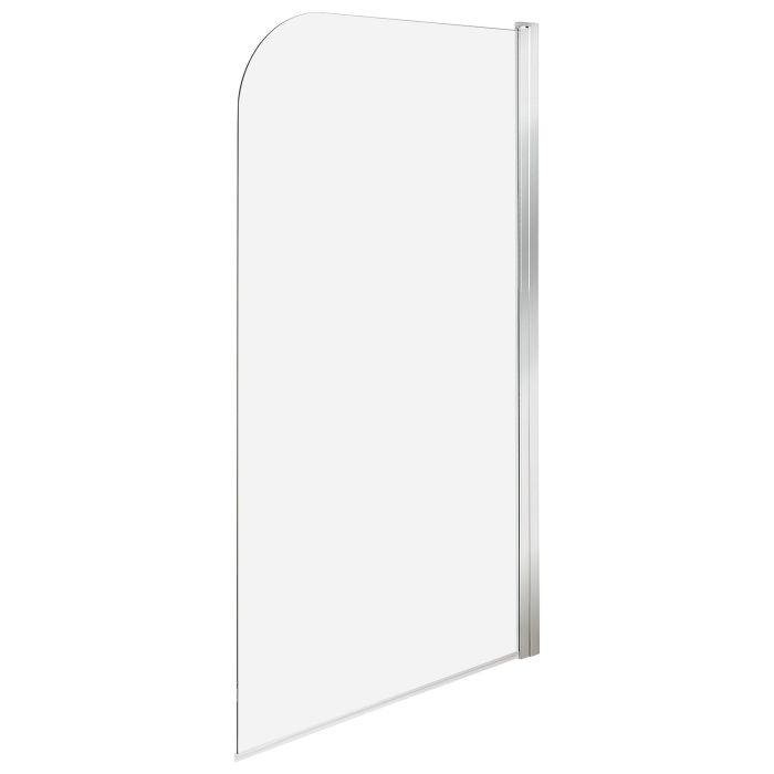 Shower Bath Screen LAPAN 140 x 80 cm Silver