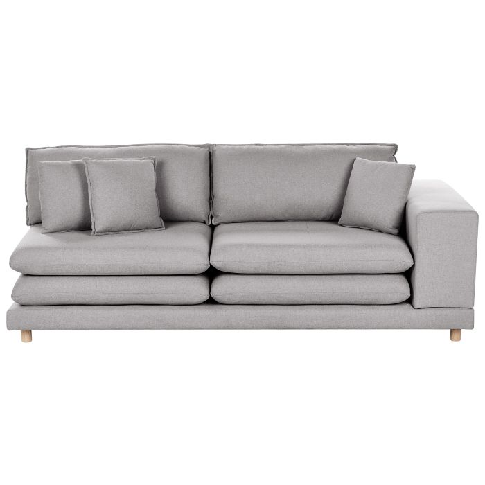 2 Seater Fabric Sofa Grey HEDEN