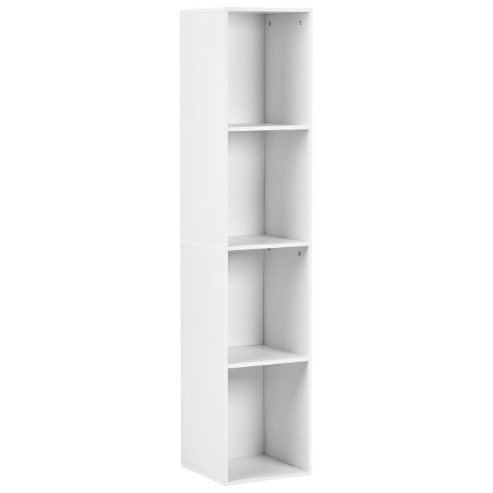 NINWIPEG 4 Tier Bookcase 143 cm White